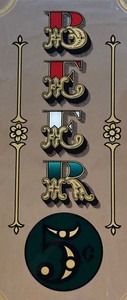 lot 214 image: Beer 5 Cents Mirrored Wall Hanging