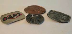 lot 282 image: Four Unique Belt Buckles
