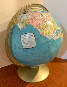 lot 279 image: Vintage Rand McNally World Globe