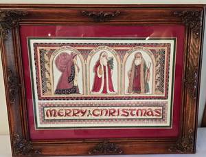 lot 321 image: Holiday Art Plus Vintage Christmas Decor