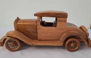 lot 325 image: Pair of Wood Replica Vehicles