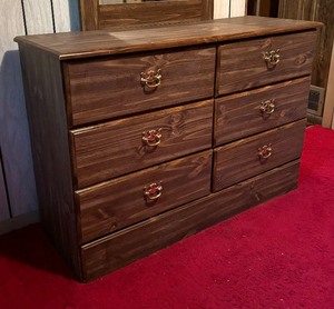 lot 36 image: Vintage Dresser with Mirror