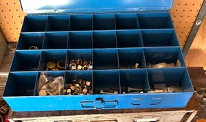 lot 313 image: Metal Storage Cases with Misc Hardware