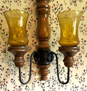 lot 350 image: Vintage Wall Mount Candle Holder
