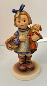 lot 322A image: Three Hummel Figurines including With Loving Greetings and More