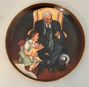 lot 370 image: Three Norman Rockwell Collectors Plates