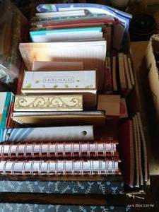 lot 137 image: Box of Notebooks, Stationery, List Pads