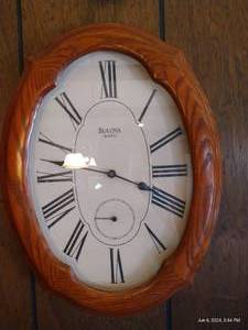 lot 169 image: Bulova Wall Clock