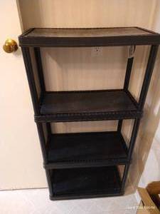 lot 261 image: Black Plastic Shelf