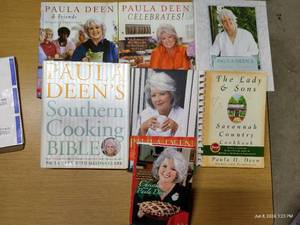 lot 269 image: Seven Paula Dean Books & Bag