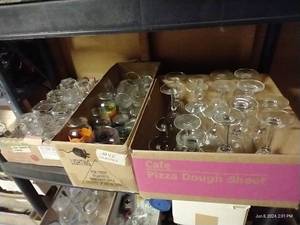 lot 279 image: Three Boxes of Glasses, Juice Cups & Stemware