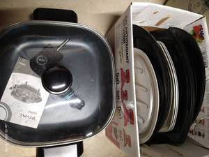 lot 329 image: Rival Electric Skillet & Steak Plates