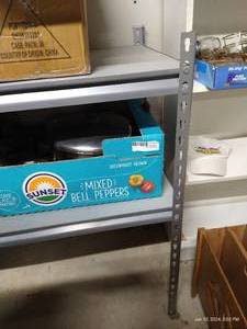 lot 350 image: Short, Heavy Metal Shelf (Not Contents)