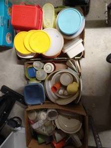 lot 353 image: Three Boxes Tupperware