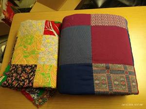 lot 383 image: Two Handmade Quilts