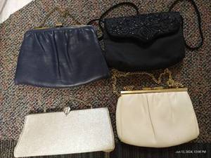 lot 421 image: Four Vintage Clutch Purses