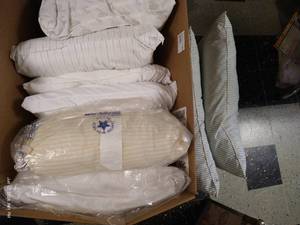 lot 440 image: Big Box of Pillows My Pillow, Down Pillows, Calvin Klein, Etc