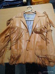 lot 483 image: Super Soft Corral Sportswear Company Leather Coat, Small