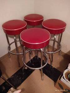 lot 490 image: Like NEW Swivel Barstools