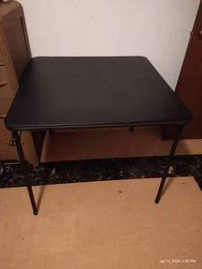 lot 493 image: Black Folding Table
