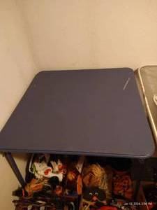lot 496 image: Blue Card Table