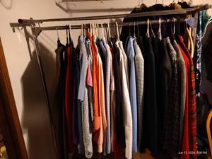 lot 503 image: Clothes Rack of Vintage Womens Clothes