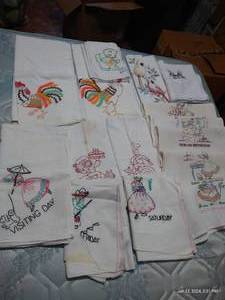lot 510 image: Embroider Flour Towels