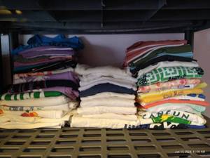 lot 542 image: (3) Stacks of T-Shirts & Under Shirts