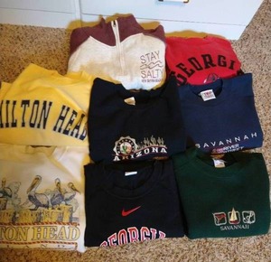 lot 546 image: (8) Sweatshirts - FL, GA, SC