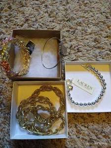 lot 553 image: (6) Bracelets - Ralph Lauren, Etc