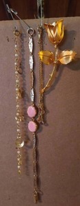 lot 599 image: (3) Bracelets & (1) Pin