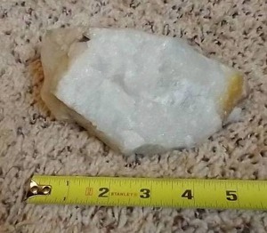 lot 604 image: Quartz Chunk Found in Custer National Park