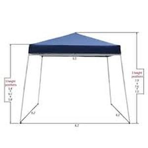 lot 45 image: Karl home 10 ft. x 10 ft. Blue Slant Leg Pop-Up Canopy