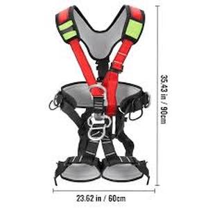 lot 48 image: VEVOR Safety Climbing Harness Rock Tree Body Fall Protection Rappelling Harness Belt Tree Climbing Lanyard