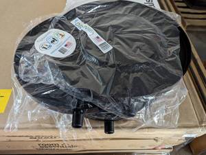lot 60 image: Set of 3 -  DRAIN AWAY TRAY 15.5 in. Dia Black Plastic Plant Drain Tray - Set of 3