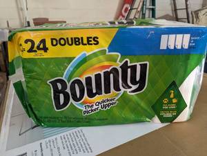 lot 54 image: Bounty Select-a-Size Kitchen Roll Paper Towels, 2-Ply, 5.9 x 11, White, 90 SheetsDouble Roll, 12 RollsCarton