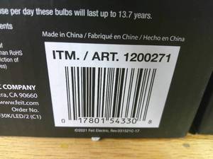 lot 74 image: Set of 2 Feit Electric PAR38 LED Spot Bright White (2-Pack)