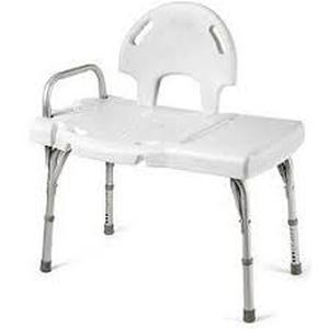 lot 104 image: Invacare Bath Transfer Bench Arm Rail 31-14 to 35-34 Inch Seat Height 400 lbs. Weight Capacity