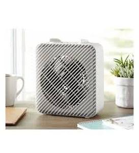 lot 106 image: Pelonis 1500W 3-Speed Electric Fan-Forced Space Heater, PSH08F1AWW, White