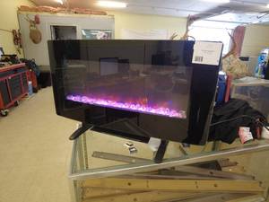 lot 9 image: Febo Flame Electric Fireplace Model ZHS-36-A