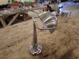 lot 29 image: Polished Chrome Adjustable Desk Lamp