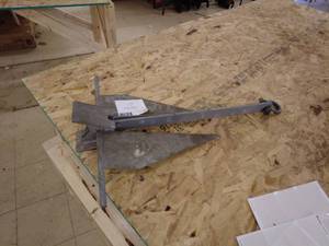 lot 50 image: 18 lb Galvanized Steel Boat Anchor