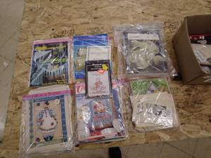 lot 83 image: Lot of Assorted Needlecraft and Cross-Stitch Kits