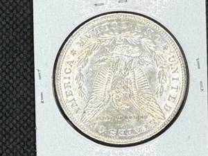 1884 Morgan Silver Dollar Marked MS63 When Purchased
