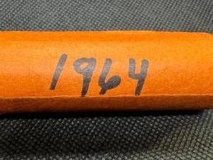 Roll of 40 1964 Silver Washington Quarters