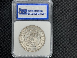1879 Morgan Silver Dollar IGS Graded AU58