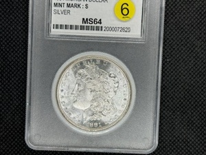 1881-S Morgan Silver Dollar PCC Graded MS64