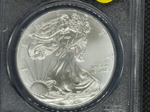 2014 American Silver Eagle PCGS MS70 John Mercanti Signed PCGS Price Guide is $71