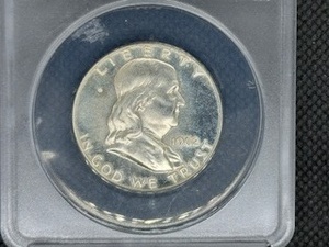 1962 Proof Silver Franklin Half Dollar  ANACS PF63 PCGS Price Guide is $21