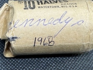 Roll of Twenty 1968 40% Silver Kennedy Half Dollars